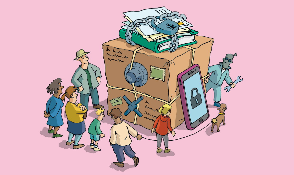Gut verschnürtes Paket. Illustration zu Artikel 10 des Grundgesetzes: Brief, Post- und Fernmeldegeheimnis
