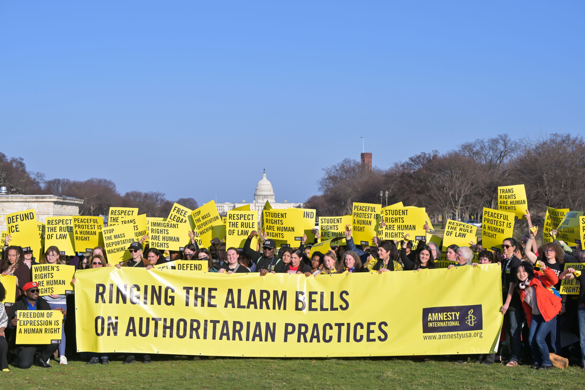 Proteste in den USA gegen Missachtung von Menschenrechten