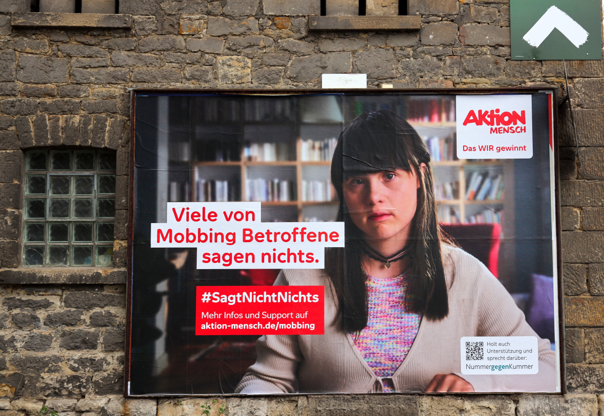 Aktion Mensch Poster gegen Mobbing