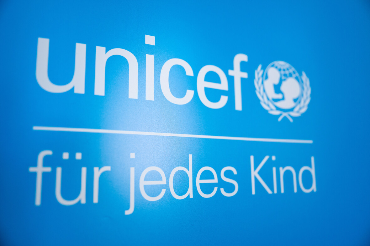 Nahaufnahme UNICEF-Logo  