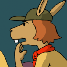 Eine Pfadfinderin sieht unsicher aus.