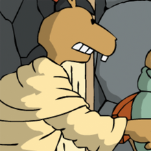 Der Ohaha ist bereits im königlichen Gewand.