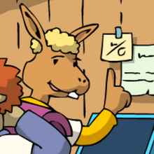 ein Teammitglied des Startups schaut fröhlich zu den anderen.