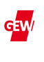 GEW vor einem roten Balken